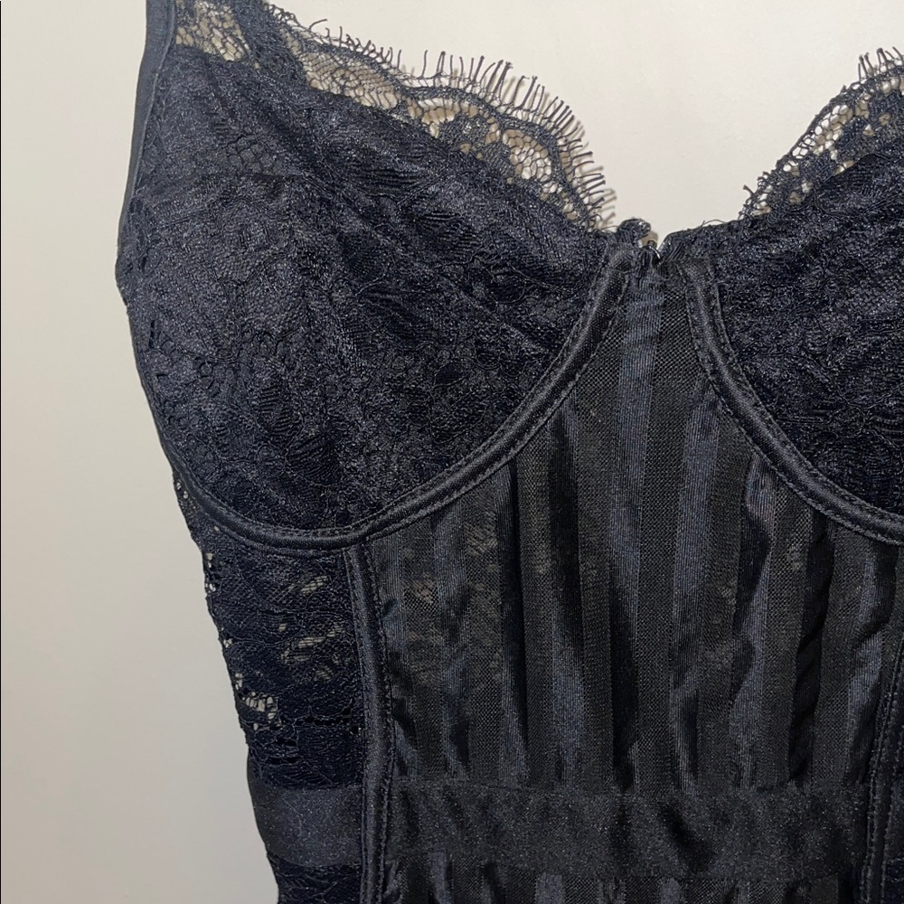 4 for $40 - PrettyLittleThing Black Lace Dress - Picture 4 of 14